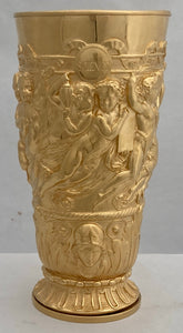 19th Century French Gilt Metal Electrotype Goblet, circa 1870.
