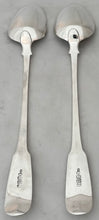 George III Pair of Scottish Silver Basting Spoons. Edinburgh 1815 Matthew Craw. 5.9 troy ounces.