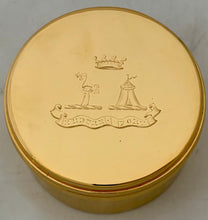 James Lindsay, 26th Earl of Crawford & 9th Earl of Balcarres Gold Plated Box. Thornhill, London, circa 1900.