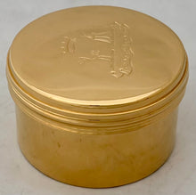 James Lindsay, 26th Earl of Crawford & 9th Earl of Balcarres Gold Plated Box. Thornhill, London, circa 1900.