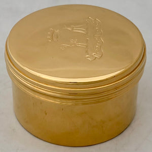 James Lindsay, 26th Earl of Crawford & 9th Earl of Balcarres Gold Plated Box. Thornhill, London, circa 1900.