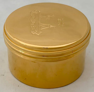 James Lindsay, 26th Earl of Crawford & 9th Earl of Balcarres Gold Plated Box. Thornhill, London, circa 1900.