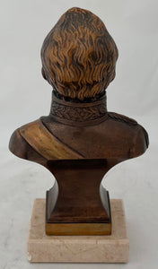 The Duke of Wellington 19th Century Bronzed and Gilt Metal Bust.