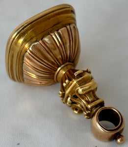 Vice-Admiral Sir Charles Vinicombe Penrose, GCMG  KCB RN Carnelian Inset Gold Fob Seal.