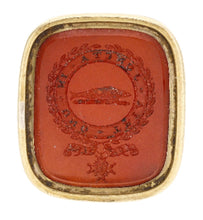 Vice-Admiral Sir Charles Vinicombe Penrose, GCMG  KCB RN Carnelian Inset Gold Fob Seal.