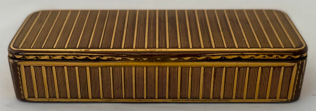 19th Century Gilt Metal Snuff Box.