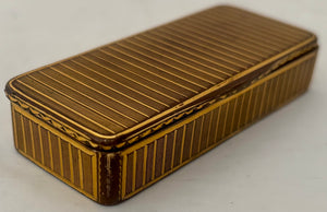 19th Century Gilt Metal Snuff Box.