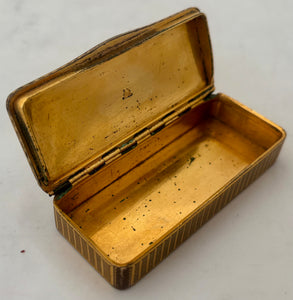 19th Century Gilt Metal Snuff Box.
