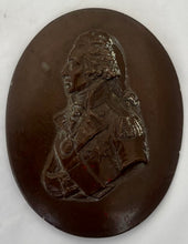 Vice Admiral Lord Horatio Nelson 19th Century Portrait Profile Plaque, After John de Vaere.