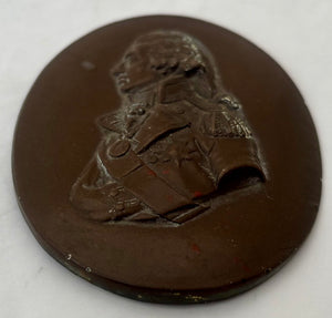 Vice Admiral Lord Horatio Nelson 19th Century Portrait Profile Plaque, After John de Vaere.