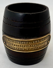 'From the Bowsprit of HMS Victory, Nelson's Flagship Trafalgar 1805', Barrel Match Holder.