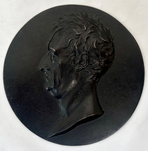 Johann Wolfgang von Goethe (1740 - 1832), Cast Iron Roundel. After Leonhard Posch.