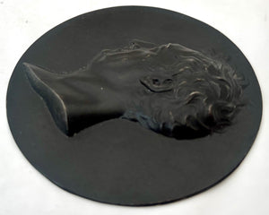 Johann Wolfgang von Goethe (1740 - 1832), Cast Iron Roundel. After Leonhard Posch.