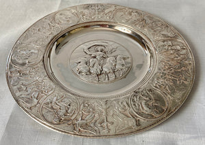Victorian Silver Plated Neoclassical Dish, Attributed to Elkington, circa 1870 - 1880.