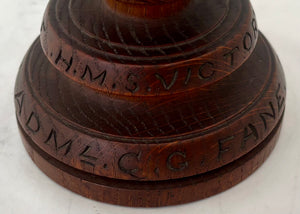 Admiral Sir Charles George Fane Oak Chalice, 'A Relic of HMS Victory'.