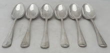 Six George II Hanoverian Pattern Silver Tablespoons. London 1733 Richard Gosling. 12.1 troy ounces.