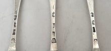 Six George II Hanoverian Pattern Silver Tablespoons. London 1733 Richard Gosling. 12.1 troy ounces.