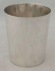 19th Century Silver Plated Beaker. Thomas, New Bond Street, London.