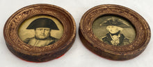 Vice-Admiral Viscount Nelson & Napoleon Bonaparte Portrait Print Roundels.