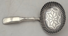 George III Silver Caddy Spoon. Birmingham 1816.