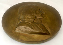 General Bonaparte Bronze Portrait Profile Plaque, After Louis Simon Boizot.