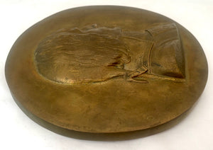 General Bonaparte Bronze Portrait Profile Plaque, After Louis Simon Boizot.