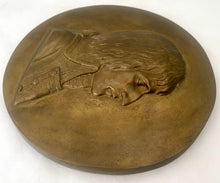 General Bonaparte Bronze Portrait Profile Plaque, After Louis Simon Boizot.