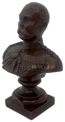 Field Marshal Kitchener, 1st Earl Kitchener, Bronzed Spelter Bust, circa 1915.