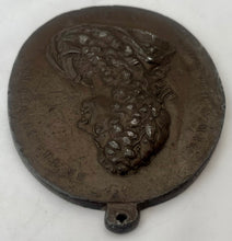 James II (1633 - 1701) Uniface Portrait Profile Bust Medallion.