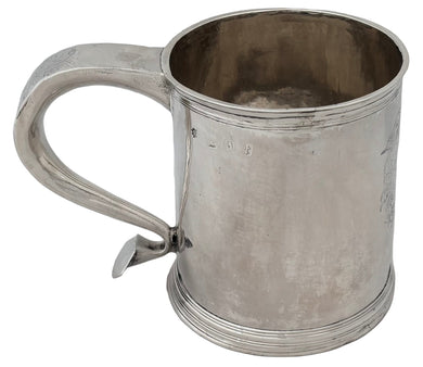 William III Silver Britannia Standard Armorial Quart Tankard. London 1698 Thomas Parr I. 15 troy ounces.