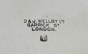 George V Silver Inkstand, Arms of Brocklehurst & Lascelles of Sudeley Castle. London 1924 D & J Wellby Ltd, 34 troy ounces.