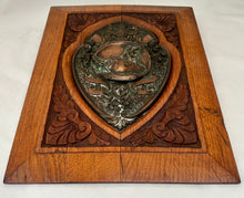 'Made From The Old Foudroyant' Oak Plaque & Copper Shield.