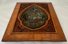 'Made From The Old Foudroyant' Oak Plaque & Copper Shield.