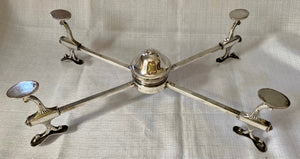 Mid 19th Century Silver Plated Dish Cross & Warmer.