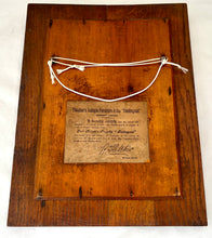 'Made From The Old Foudroyant' Oak Plaque & Copper Shield.