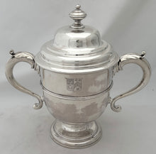 George II Silver Cup & Cover, Arms of Fownes & Ilbert. London 1732, Francis Pages. 40.8 troy ounces.