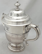 George II Silver Cup & Cover, Arms of Fownes & Ilbert. London 1732, Francis Pages. 40.8 troy ounces.