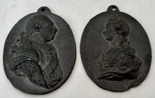 George III & Queen Charlotte Portrait Profile Plaques.
