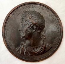 George IV Coronation Patinated Copper Cliche Medallion, After Rundell, Bridge and Rundell, circa 1821.