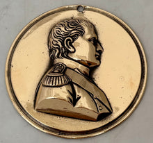 Napoleon Bonaparte Gilt Metal Portrait Profile Bust Roundel.