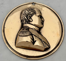 Napoleon Bonaparte Gilt Metal Portrait Profile Bust Roundel.