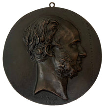 Louis de Potter, Belgian Revolutionary, Bronze Portrait Profile Roundel, After David D'Angers.
