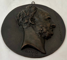 Louis de Potter, Belgian Revolutionary, Bronze Portrait Profile Roundel, After David D'Angers.