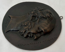 Louis de Potter, Belgian Revolutionary, Bronze Portrait Profile Roundel, After David D'Angers.