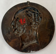 Louis de Potter, Belgian Revolutionary, Bronze Portrait Profile Roundel, After David D'Angers.