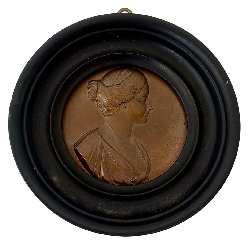 Barbara Palmer, (Villiers) 1st Duchess of Cleveland (1640 - 1709), Bronze Portrait Medallion, After John Roettier.