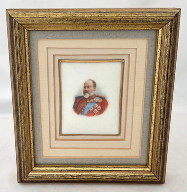 Edward VII Ceramic Portrait Plaque.