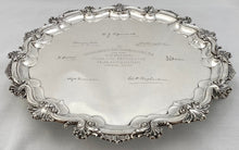 Vice-Admiral Evelyn Claude Ogilvie Thomson Scottish Silver Salver, Edinburgh 1910 Hamilton & Inches. 31.2 troy ounces.