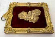 George III Early 19th Century Gilt Metal Portrait Profile Bust.