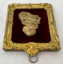 George III Early 19th Century Gilt Metal Portrait Profile Bust.